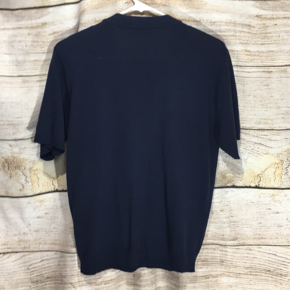 Alfred dinner navy blue medium button cardigan - Picture 5 of 6
